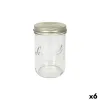 Jar Le Parfait Wiss Transparent Golden 1 L Hermetic (6 Units)