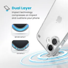 Speck Presidio Perfect-Clear - iPhone 16 Case (Clear)