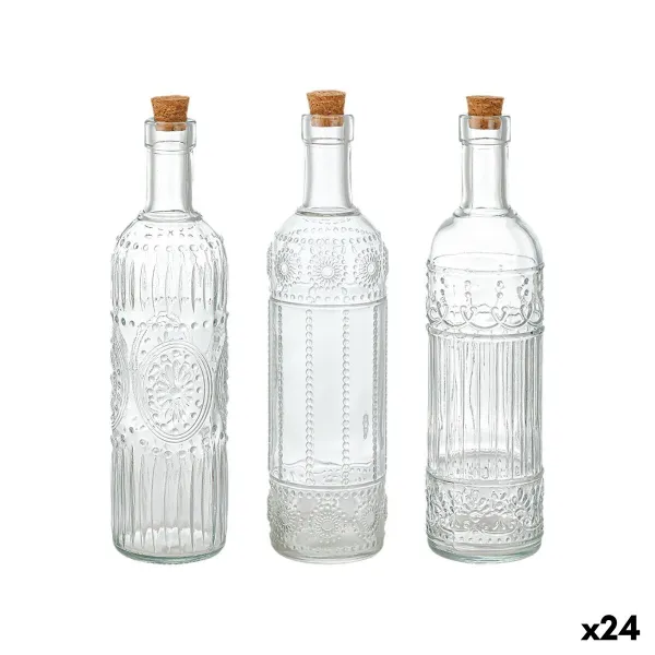 Стеклянная бутылка La Mediterránea Прозрачный Kорка Cтекло 500 ml (24 штук)