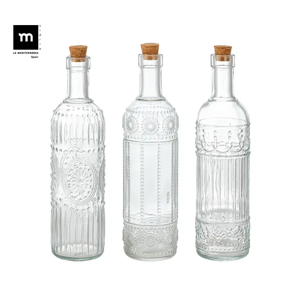 Стеклянная бутылка La Mediterránea Прозрачный Kорка Cтекло 500 ml (24 штук)