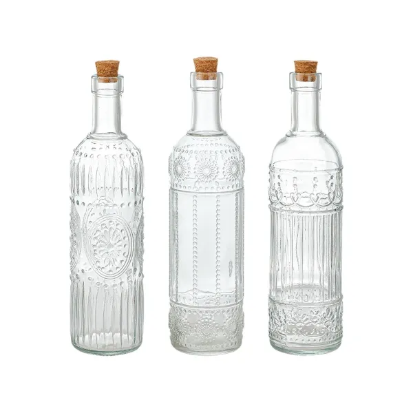 Стеклянная бутылка La Mediterránea Прозрачный Kорка Cтекло 500 ml (24 штук)
