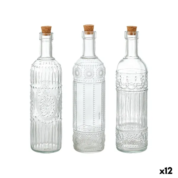 Стеклянная бутылка La Mediterránea Прозрачный Kорка Cтекло 1 L (12 штук)
