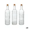 Стеклянная бутылка La Mediterránea Прозрачный Kорка Cтекло 1 L (12 штук)