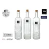 Стеклянная бутылка La Mediterránea Прозрачный Kорка Cтекло 1 L (12 штук)