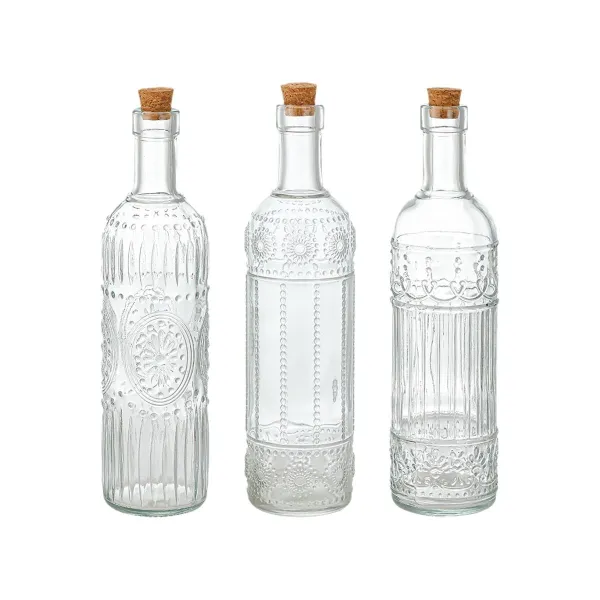 Стеклянная бутылка La Mediterránea Прозрачный Kорка Cтекло 1 L (12 штук)