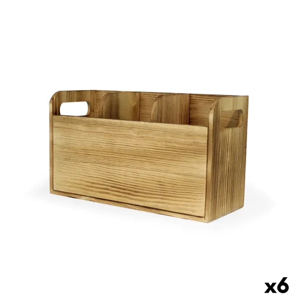 Virtuves Piederumu Trauciņš My Bar Koks 30 x 11,2 x 17 cm (6 gb.)