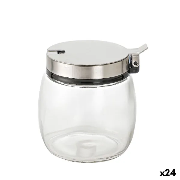 Cukraus dubuo La Mediterránea Skaidrus Sidabras stiklas Plienas 0,25 L 7 x 8,7 cm (24 vnt.)