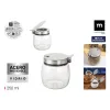 Sugar Bowl La Mediterránea Transparent Silver Glass Steel 0,25 L 7 x 8,7 cm (24 Units)