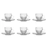 Coffee Set La Mediterránea Elianor Transparent 100 ml 6 Pieces (4 Units)