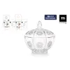 Glass Jar Inde Elisabeth Transparent (18 Units)