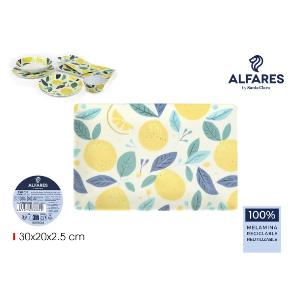Pasniegšanas Plate Alfares BRESCIA 30 x 20 x 2,5 cm (12 gb.)
