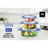Eväsrasiasetti La Mediterránea Soul Sininen Läpinäkyvä 3 Kappaletta (8 osaa)