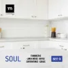 Set of lunch boxes La Mediterránea Soul Blue Transparent 3 Pieces (8 Units)