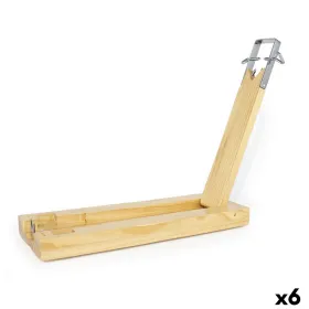 Kumpio stovas Quttin Ruda Medžio 48 x 17 x 4 cm (6 vnt.)