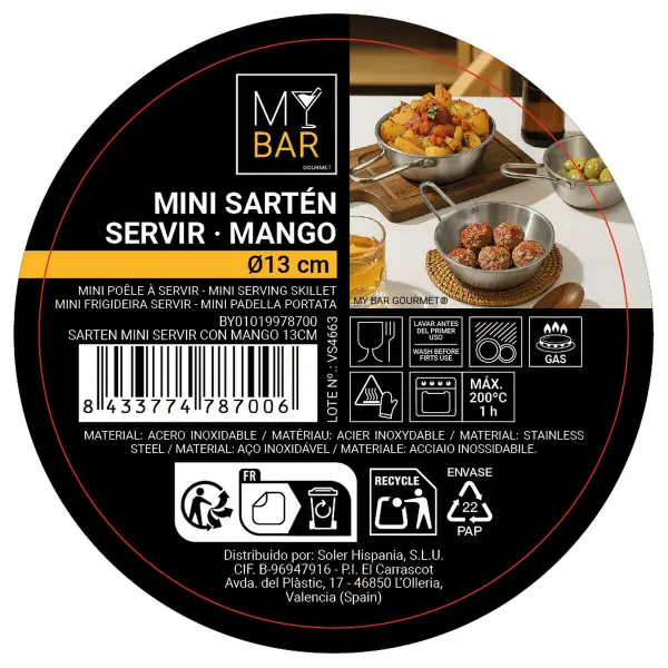 Tapasten tarjoiluvuoka My Bar Ø 14 cm (24 osaa)