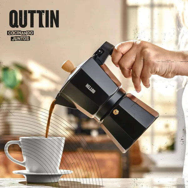 Italian Coffee Pot Quttin Aluminium 0,6 L (6 Units)