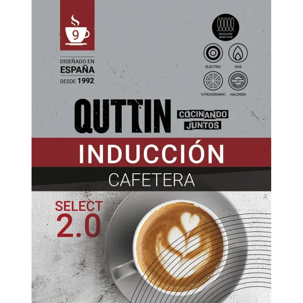 Italian Coffee Pot Quttin Aluminium 0,45 L (6 Units)
