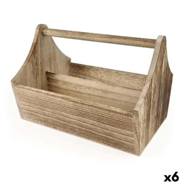Универсальная корзина My Bar Деревянный 25 x 18 x 18 cm (6 штук)