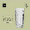 Lasi La Mediterránea Phasai seu Läpinäkyvä Lasi 460 ml (24 osaa)