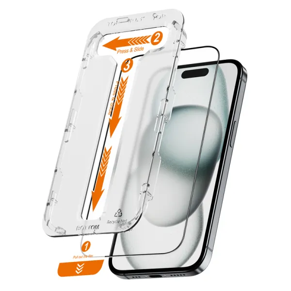 Crong EasyShield 2-Pack - Tempered Glass iPhone 16 / iPhone 15 (2 pieces)
