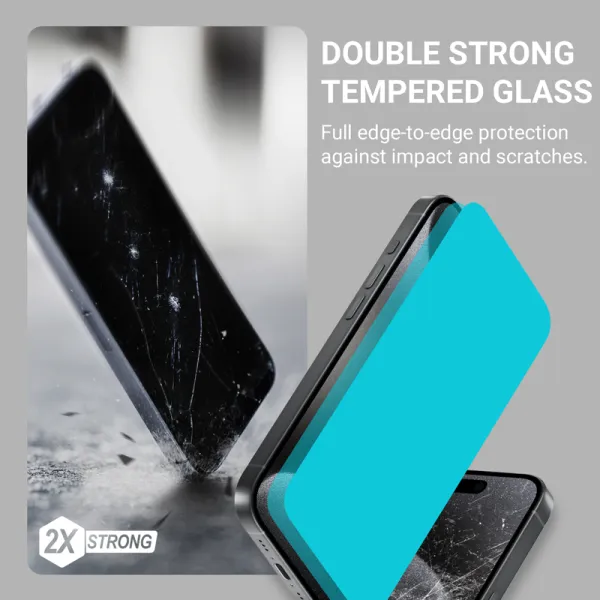 Crong EasyShield 2-Pack - Tempered Glass iPhone 16 / iPhone 15 (2 pieces)