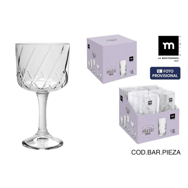 Стакан La Mediterránea Phasai nossa Прозрачный Cтекло 500 ml (24 штук)