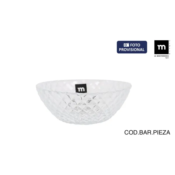 чаша La Mediterránea Diamond Прозрачный Cтекло Ø 12 cm (24 штук)