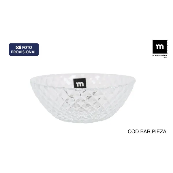 чаша La Mediterránea Diamond Прозрачный Cтекло Ø 17 cm (24 штук)