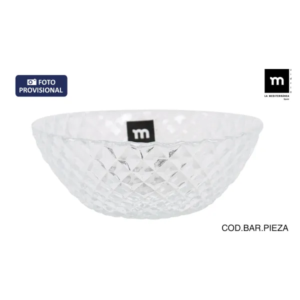 Салатница La Mediterránea Diamond Прозрачный Cтекло Ø 22 cm (6 штук)