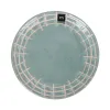 Flat Plate La Mediterránea Cuadric Ceramic Ø 21 cm (12 Units)