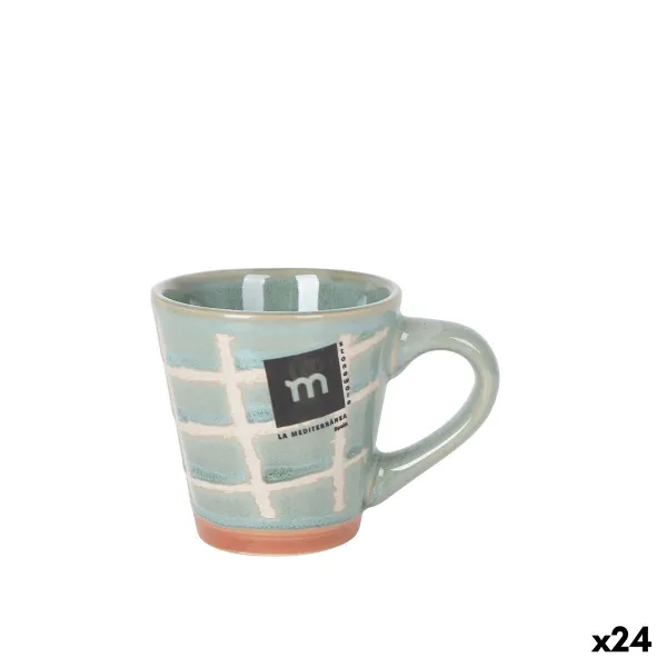 Puodelis La Mediterránea Cuadric 100 ml Keraminen (24 osaa)