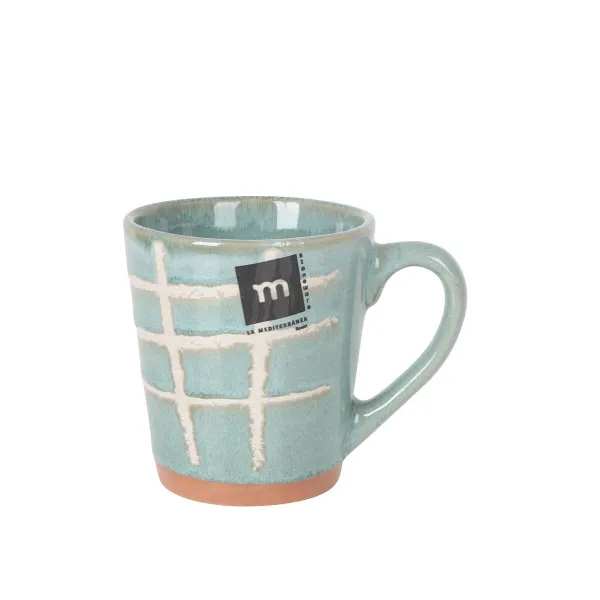 Cup La Mediterránea Cuadric 220 ml Ceramic (24 Units)