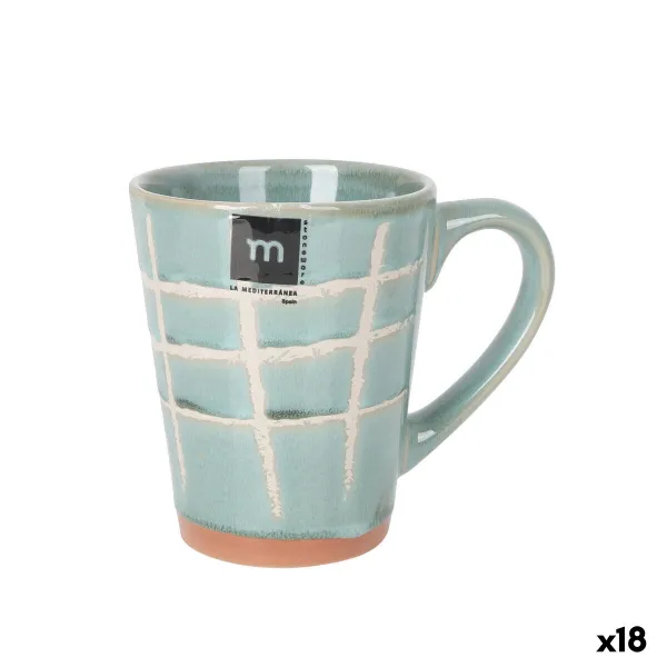 Кружка Mug La Mediterránea Cuadric 320 ml Керамика (18 штук)