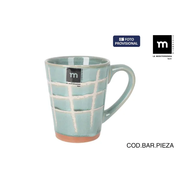 Кружка Mug La Mediterránea Cuadric 320 ml Керамика (18 штук)