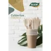 Lusikkasarja Algon Ruskea Puu 13,8 cm 12 Kappaletta (24 osaa)