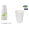 Set of glasses Algon White Cardboard 330 ml 12 Pieces (24 Units)