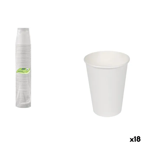 Stiklinių rinkinys Algon Balta Kartonas 330 ml 50 Dalys (18 vnt.)