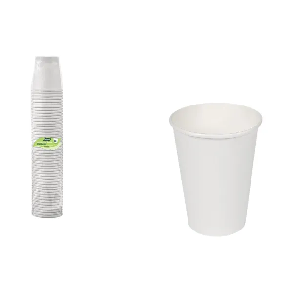 Glāžu komplekts Algon Balts Kartons 330 ml 50 Daudzums (18 gb.)