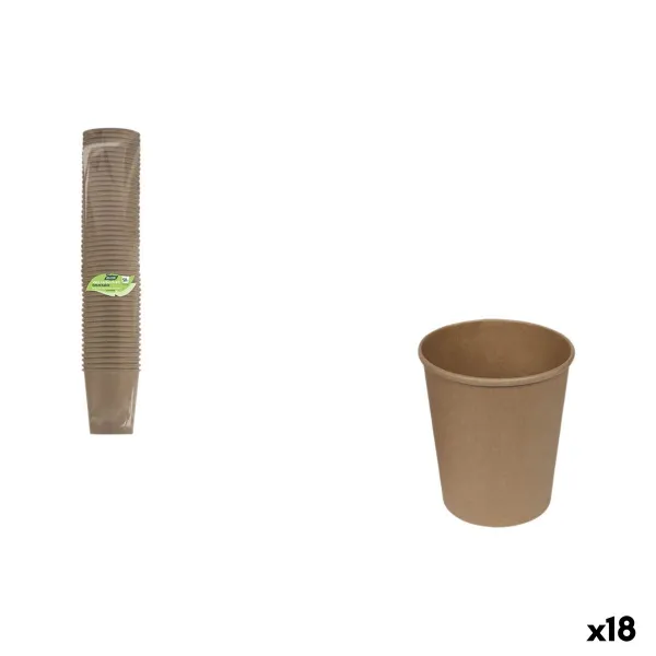 Stiklinių rinkinys Algon Ruda Kartonas 120 ml 50 Dalys (18 vnt.)