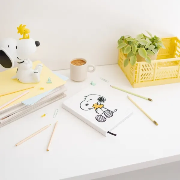Snoopy - Plush notebook / notebook A5 from the Lazy Days collection