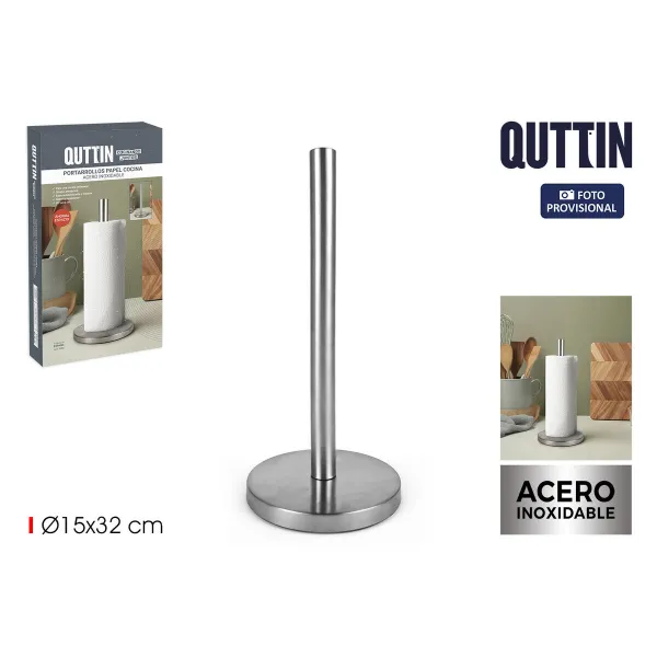 Держатель для полотенец Quttin Серебристый Сталь 15 x 32 cm (12 штук)