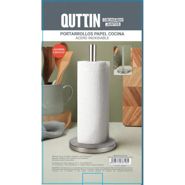 Держатель для полотенец Quttin Серебристый Сталь 15 x 32 cm (12 штук)