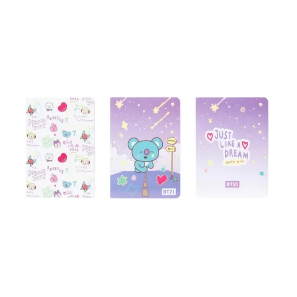 BT21 - Set of A6 KOYA notebooks (3 pieces)