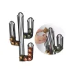 Coffee Capsule Organiser Quttin Black Bamboo Iron 19,5 x 9,5 x 41,5 cm Cactus (12 Units)
