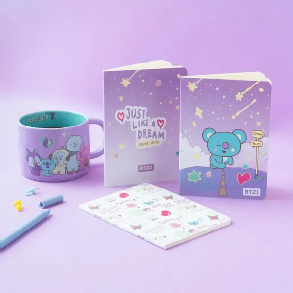 BT21 - Set of A6 KOYA notebooks (3 pieces)