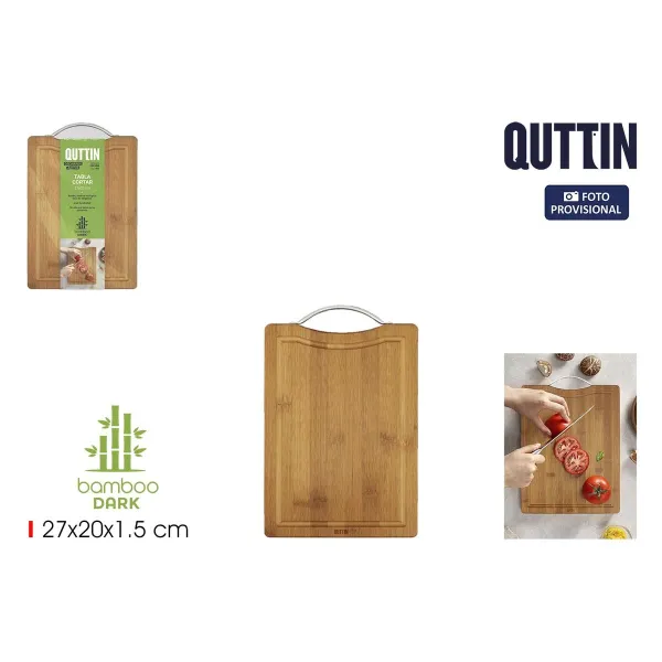 Griešanas dēlis Quttin Tumši brūns 27 x 20 x 1,5 cm (18 gb.)