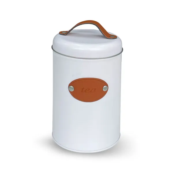 Tin Quttin White Brown Metal (18 Units)