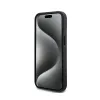 DKNY Leather Checkered Mono Pattern & Printed Stripes - Case for iPhone 15 / 14 / 13 (black)