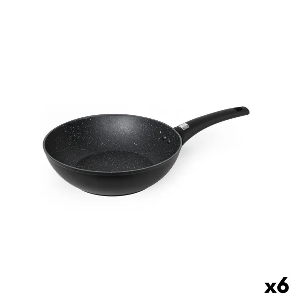 Wokpannu Quttin Universe Musta Karkaistu alumiini Ø 28 cm (6 osaa)