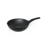 Wok Pan Quttin Universe Black Toughened aluminium Ø 28 cm (6 Units)